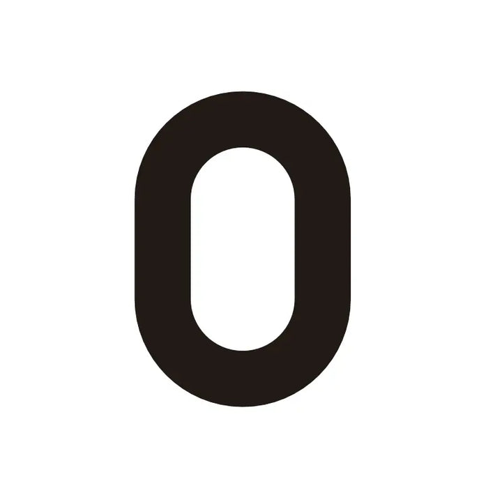 ORANA Matt Black Brass House Letters and numbers