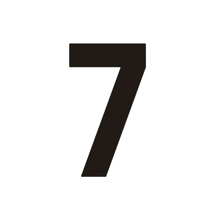 ORANA Matt Black Brass House Letters and numbers