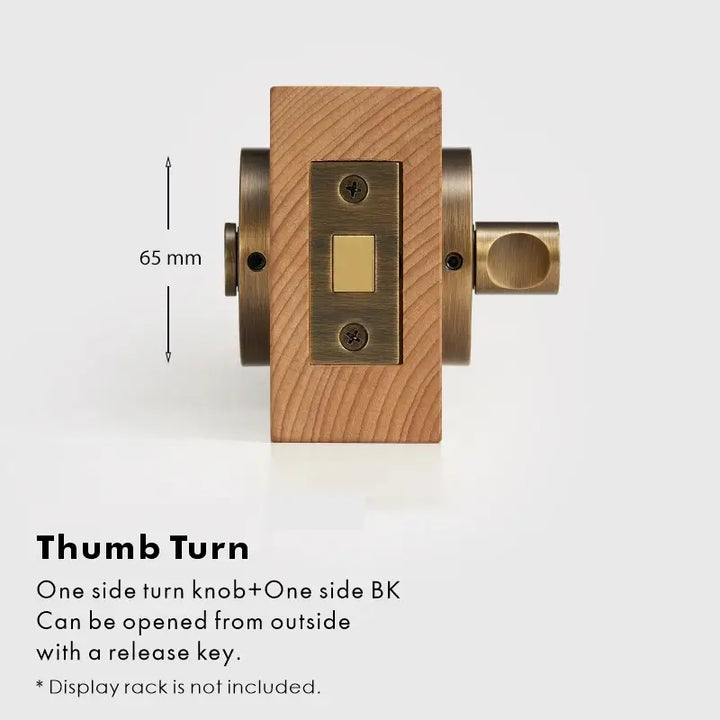 SENTRO Bathroom Thumb Turn Lock, Premium-quality solid brass construction, Ideal for bathrooms, WCs, privacy rooms, and meeting spaces