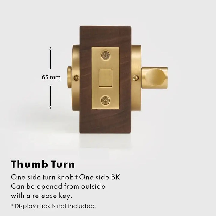 SENTRO Bathroom Thumb Turn Lock, Premium-quality solid brass construction, Ideal for bathrooms, WCs, privacy rooms, and meeting spaces
