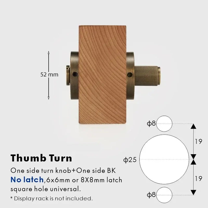 SOLUS Bathroom Thumb Turn Lock, Premium-quality solid brass construction, Ideal for bathrooms, WCs, privacy rooms, and meeting spaces