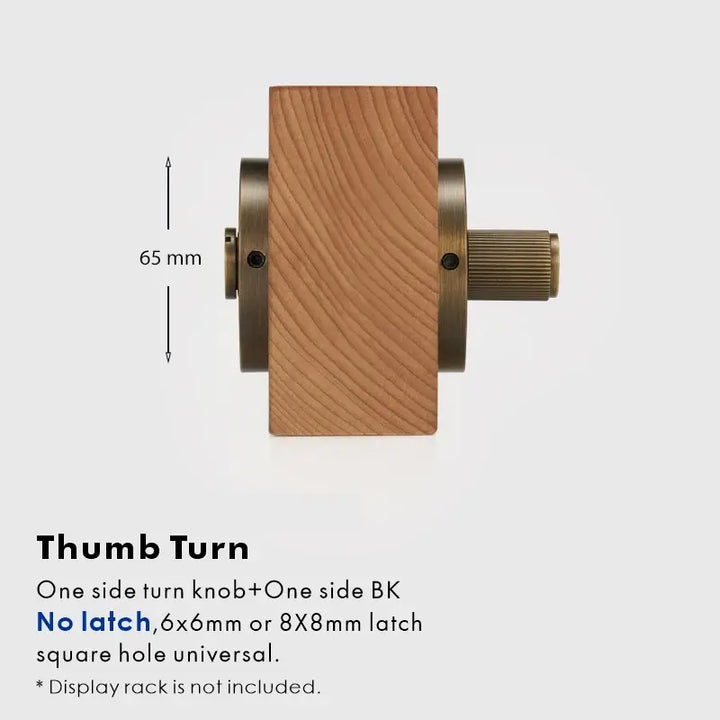 SOLUS Bathroom Thumb Turn Lock, Premium-quality solid brass construction, Ideal for bathrooms, WCs, privacy rooms, and meeting spaces