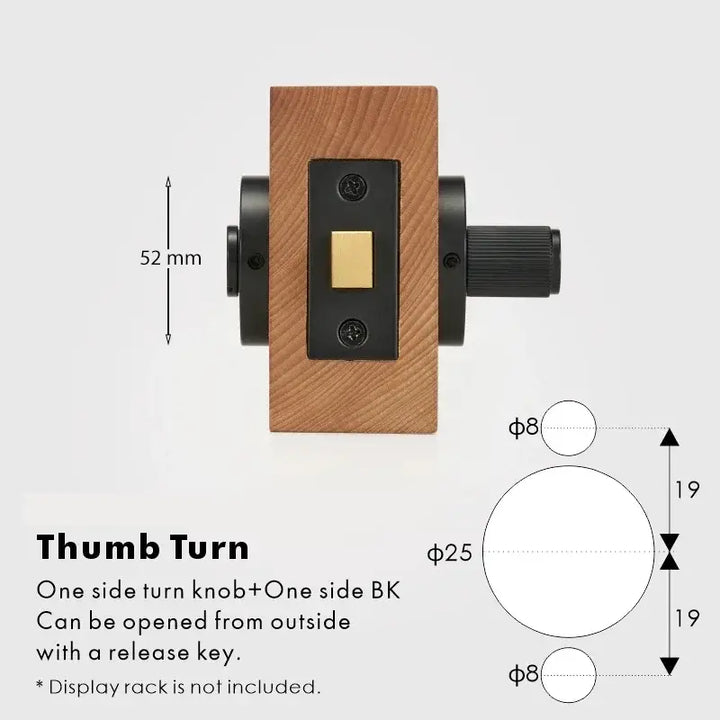 SOLUS Bathroom Thumb Turn Lock, Premium-quality solid brass construction, Ideal for bathrooms, WCs, privacy rooms, and meeting spaces