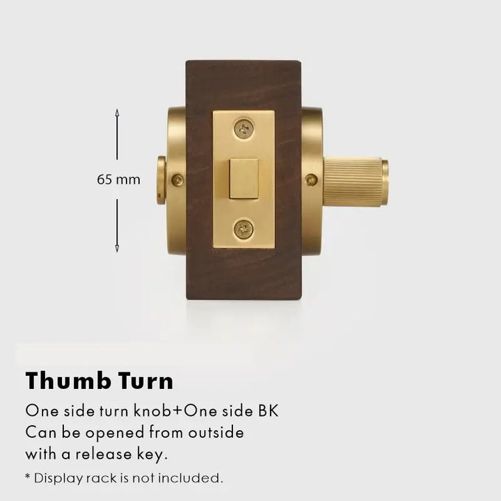 SOLUS Bathroom Thumb Turn Lock, Premium-quality solid brass construction, Ideal for bathrooms, WCs, privacy rooms, and meeting spaces