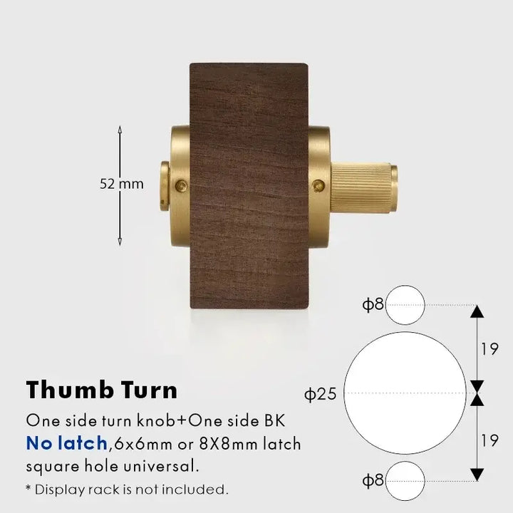 SOLUS Bathroom Thumb Turn Lock, Premium-quality solid brass construction, Ideal for bathrooms, WCs, privacy rooms, and meeting spaces