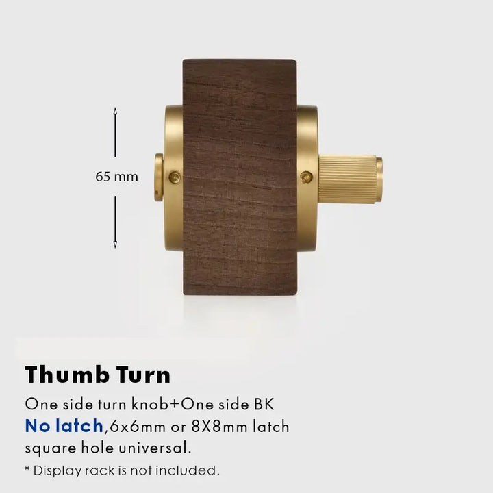 SOLUS Bathroom Thumb Turn Lock, Premium-quality solid brass construction, Ideal for bathrooms, WCs, privacy rooms, and meeting spaces