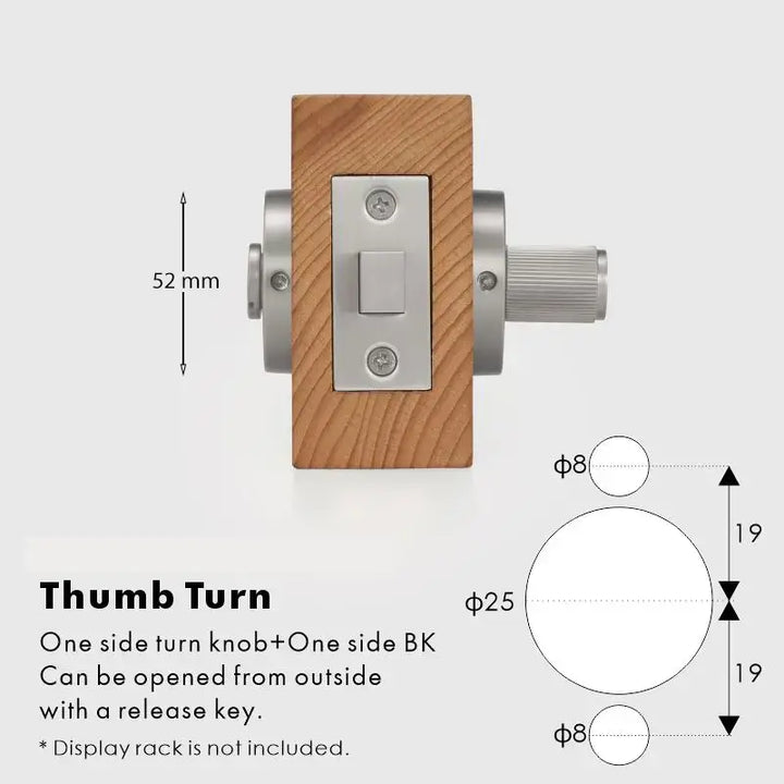 SOLUS Bathroom Thumb Turn Lock, Premium-quality solid brass construction, Ideal for bathrooms, WCs, privacy rooms, and meeting spaces