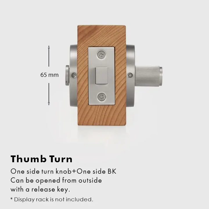 SOLUS Bathroom Thumb Turn Lock, Premium-quality solid brass construction, Ideal for bathrooms, WCs, privacy rooms, and meeting spaces