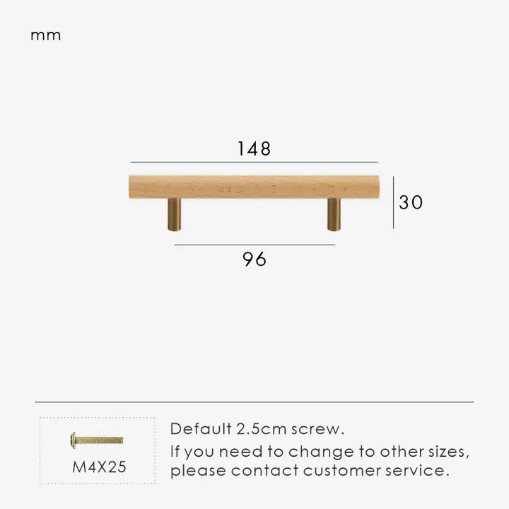 TEKEA Wood AND Brass Kitchen & Cabinet Handle. premium drawer handle. Premium cabinet handle. Suitable for kitchen handle, wardrobe, drawer and Cupboard.