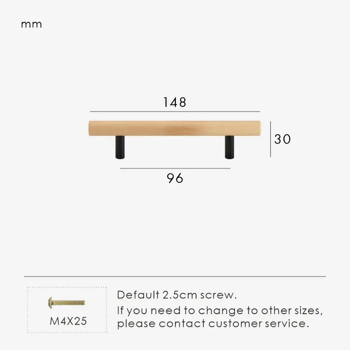 TEKEA Wood AND Brass Kitchen & Cabinet Handle. premium drawer handle. Premium cabinet handle. Suitable for kitchen handle, wardrobe, drawer and Cupboard.