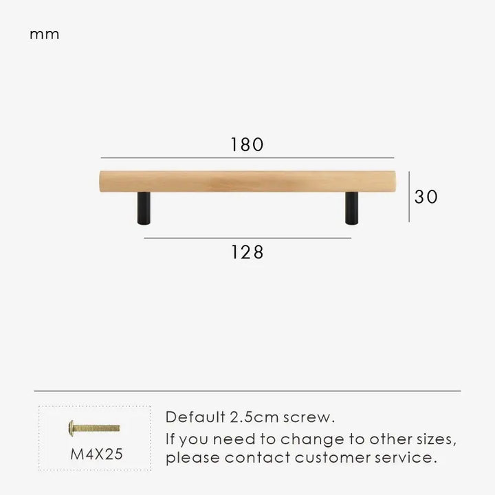 TEKEA Wood AND Brass Kitchen & Cabinet Handle. premium drawer handle. Premium cabinet handle. Suitable for kitchen handle, wardrobe, drawer and Cupboard.