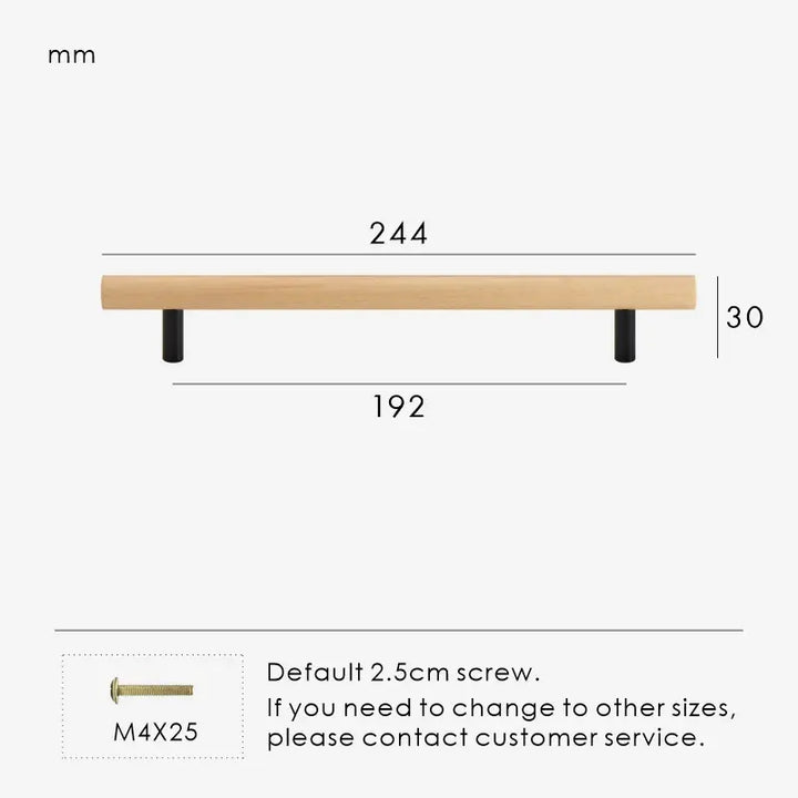 TEKEA Wood AND Brass Kitchen & Cabinet Handle. premium drawer handle. Premium cabinet handle. Suitable for kitchen handle, wardrobe, drawer and Cupboard.