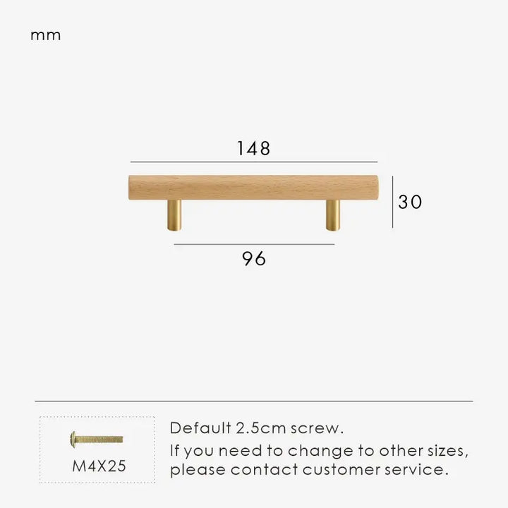 TEKEA Wood AND Brass Kitchen & Cabinet Handle. premium drawer handle. Premium cabinet handle. Suitable for kitchen handle, wardrobe, drawer and Cupboard.