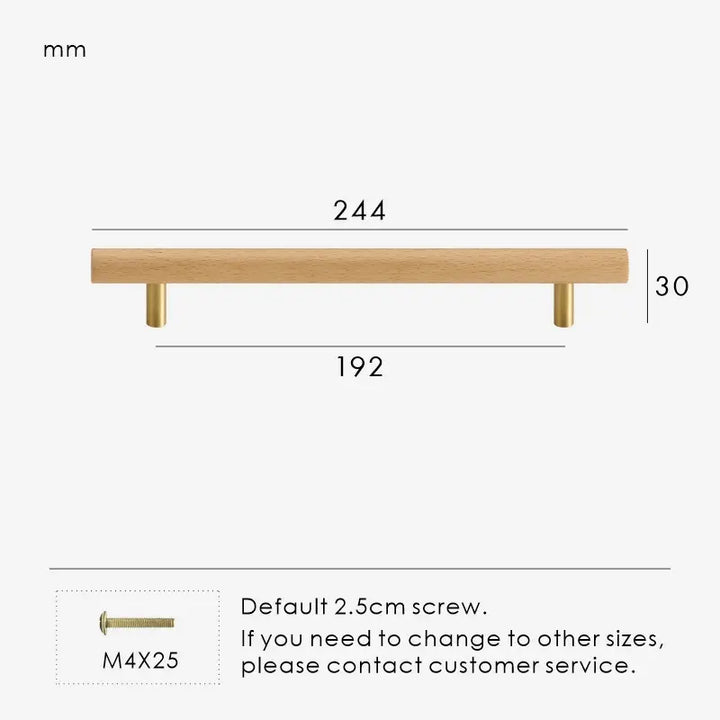 TEKEA Wood AND Brass Kitchen & Cabinet Handle. premium drawer handle. Premium cabinet handle. Suitable for kitchen handle, wardrobe, drawer and Cupboard.