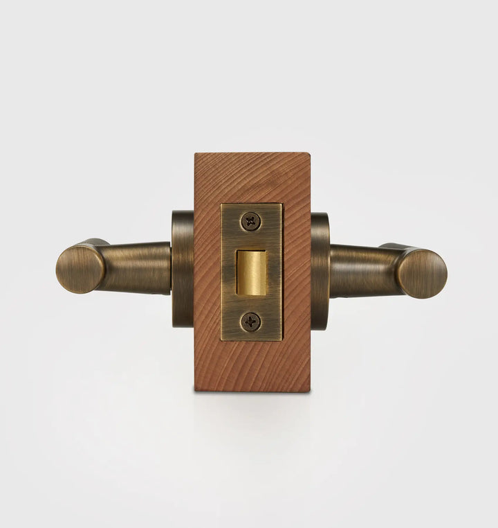 Premium solid brass VERGE Knurled Lever Door Handles Set, suitable for privacy door handle, passage door handle, bathroom thumb turn handle, Mortise lock door handle