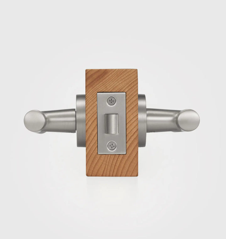 Premium solid brass VERGE Knurled Lever Door Handles Set, suitable for privacy door handle, passage door handle, bathroom thumb turn handle, Mortise lock door handle