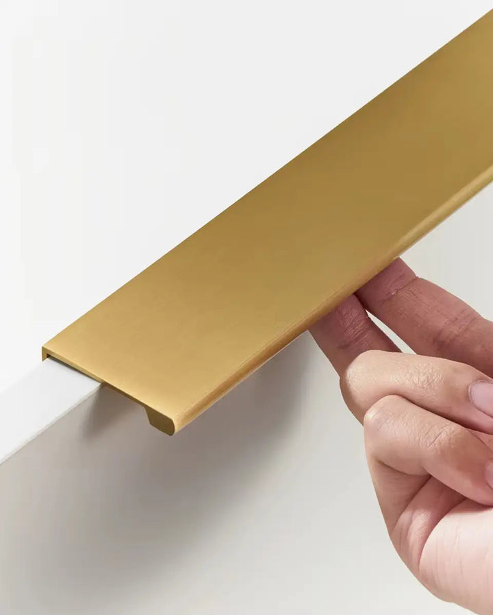 VISTRO Solid Brass Edge Pull Handle, premium, conceal, cabinet pull handle 