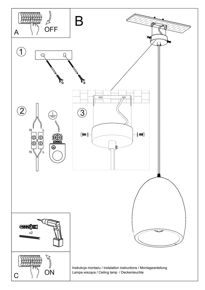 FLAWIUSZ Ceramic Pendant Light, kitchen island lights, ceiling hanging lights