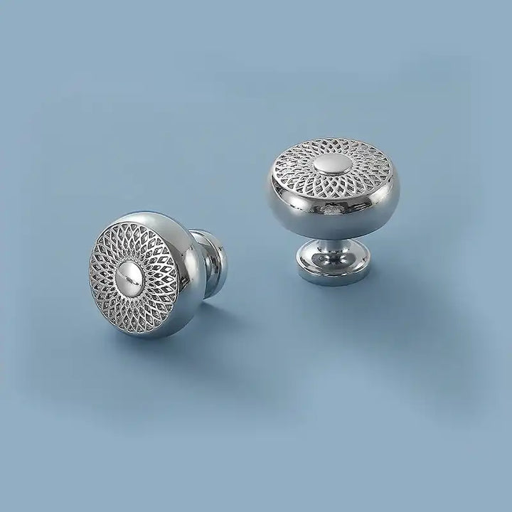  GLEAM Solid Brass Cabinet Knob, kitchen door knobs, Premium Drawer Knob, premium cupboard knobs - Silver