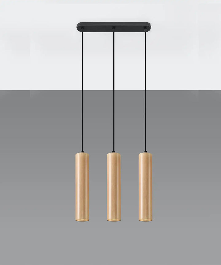 LINO Natural Wood Pendant Light, Kitchen island lights, Ceiling hanging lights