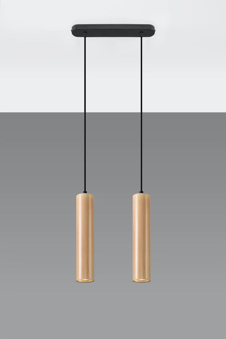 LINO Natural Wood Pendant Light, Kitchen island lights, Ceiling hanging lights