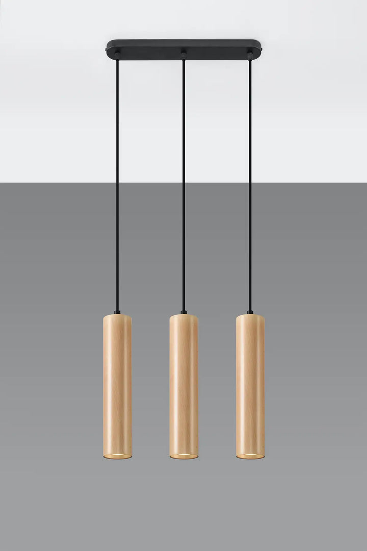 LINO Natural Wood Pendant Light, Kitchen island lights, Ceiling hanging lights