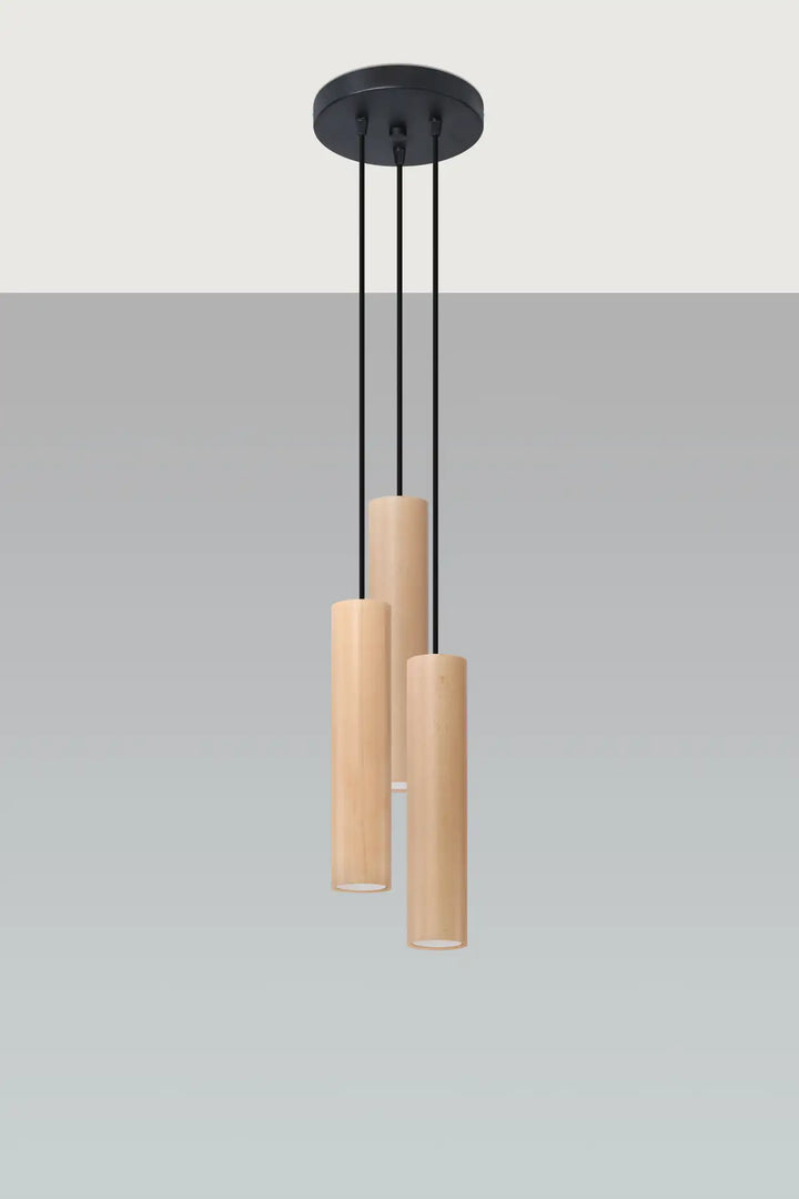 LINO Natural Wood Pendant Light, Kitchen island lights, Ceiling hanging lights