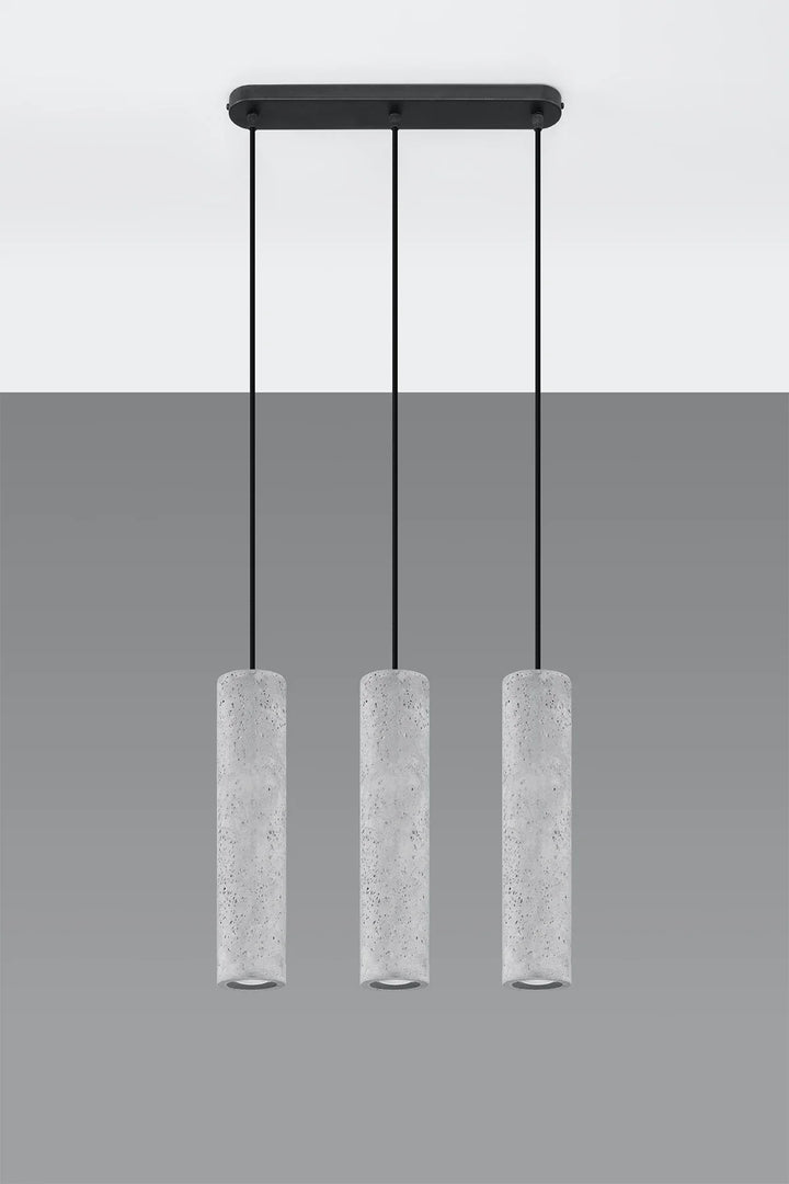 LUVO Concrete Pendant Light Three Heads