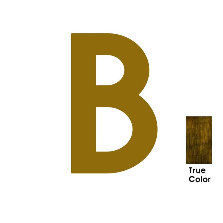 LUXE Solid Antique Brass House Numbers And Letters, made from 5mm think brass plate - Letter B