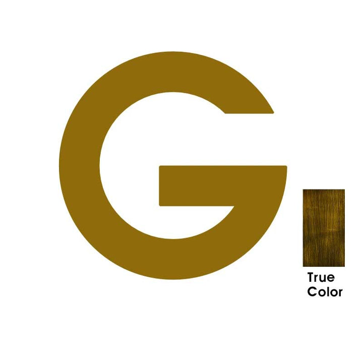 LUXE Solid Antique Brass House Numbers And Letters, made from 5mm think brass plate - Letter G