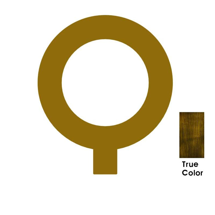 LUXE Solid Antique Brass House Numbers And Letters, made from 5mm think brass plate - Letter Q