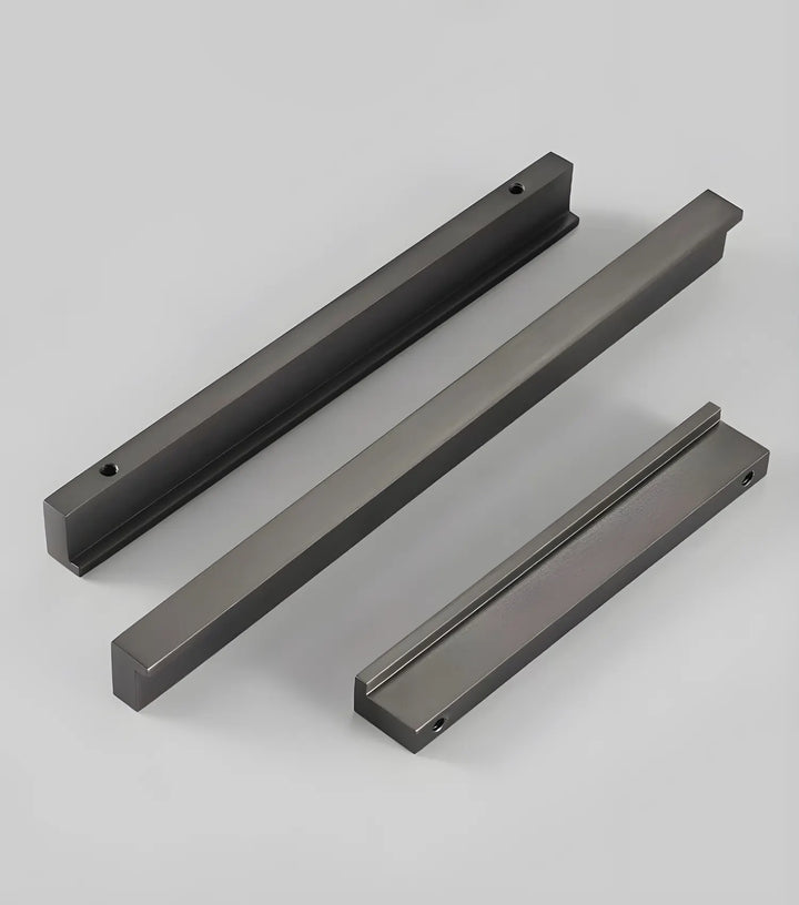 NORDIC Solid Brass Kitchen & Cabinet Pull Handle, premium wardrobe handle - Grey colour