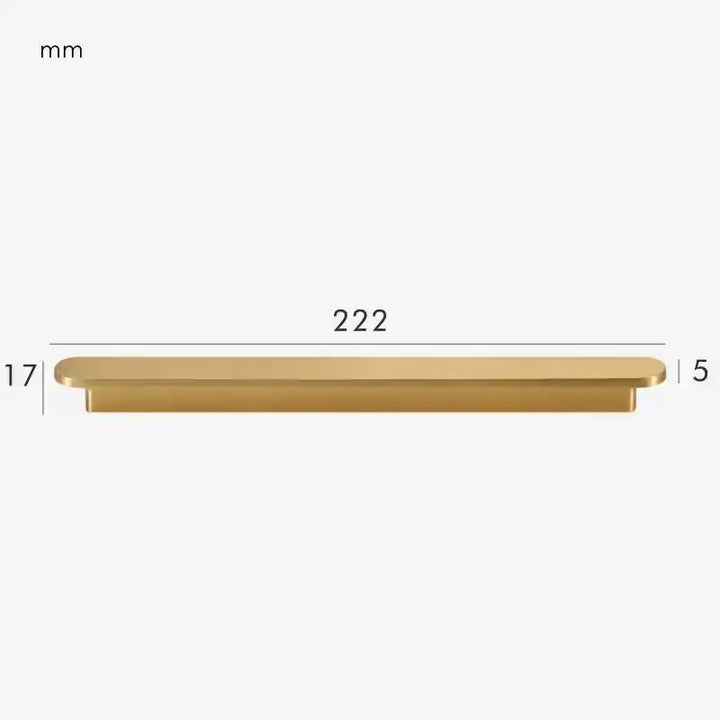 OPUL Solid Brass Kitchen & Cabinet Handle Length 222mm