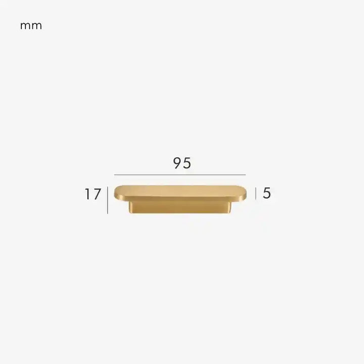 OPUL Solid Brass Kitchen & Cabinet Handle Length 95mm