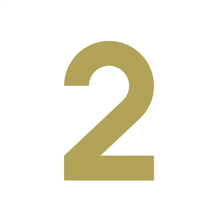 PANTRYA Satin Brass House Numbers, house number signs, home number signs, street numbers for houses, House numbers and letters, door numbers, door number signs