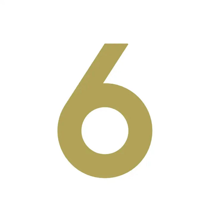 PANTRYA Satin Brass House Numbers, house number signs, home number signs, street numbers for houses, House numbers and letters, door numbers, door number signs