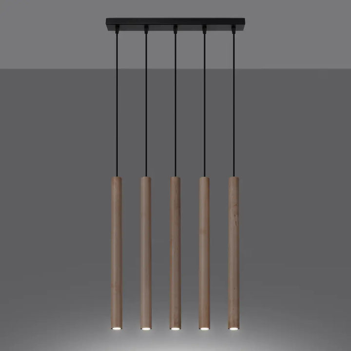 PASTELO Natural Wood Pendant Light, Kitchen island lights, Ceiling hanging lights