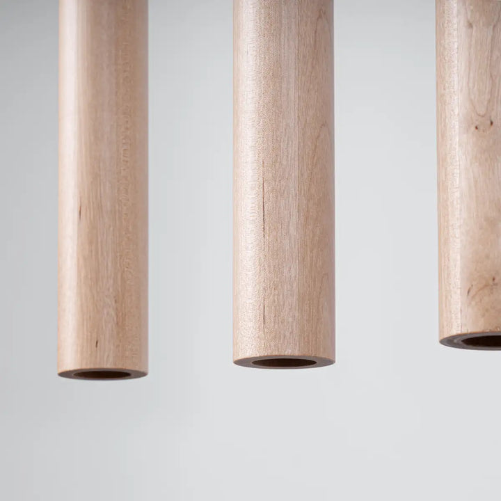 PASTELO Natural Wood Pendant Light, Kitchen island lights, Ceiling hanging lights