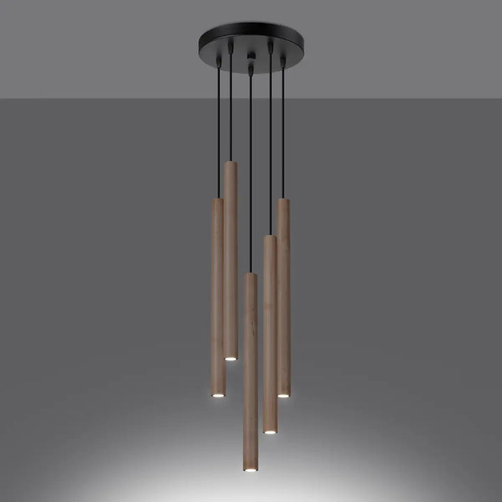 PASTELO Natural Wood Pendant Light, Kitchen island lights, Ceiling hanging lights