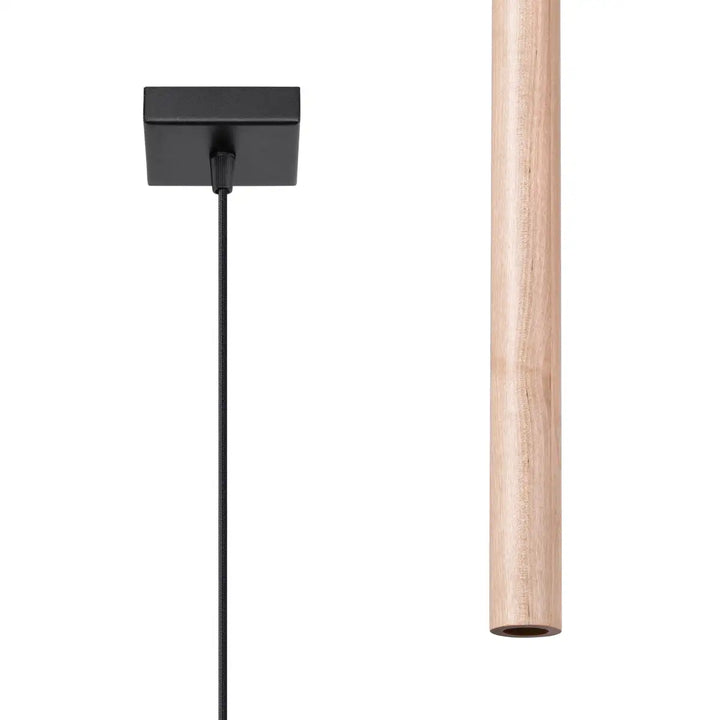 PASTELO Natural Wood Pendant Light, Kitchen island lights, Ceiling hanging lights