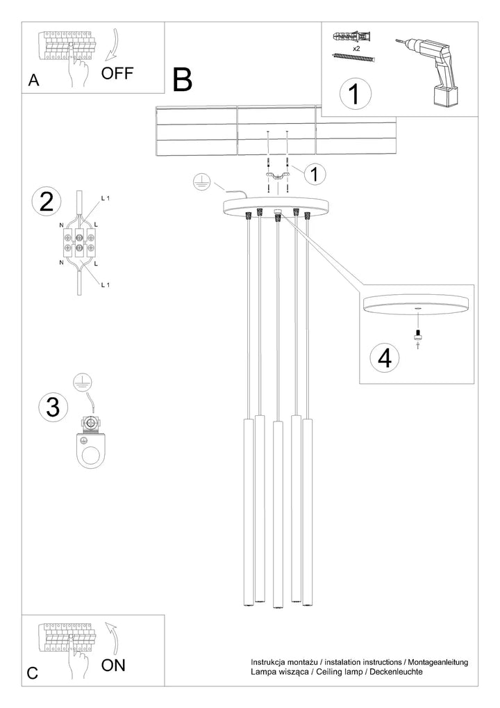 PASTELO Pendant Light, ceiling hangling light, kitchen island lighting, kitchen pendant lighting