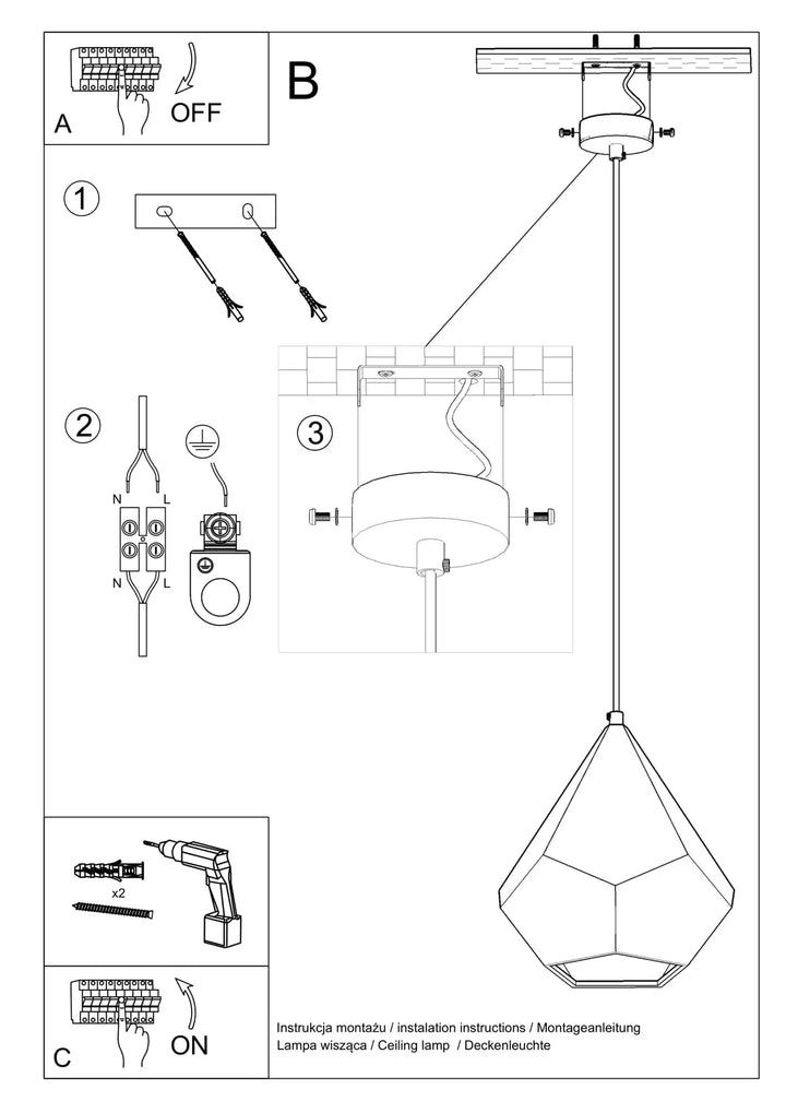 PAVLUS Ceramic Pendant Light, Kitchen island lights, Ceiling hanging lights