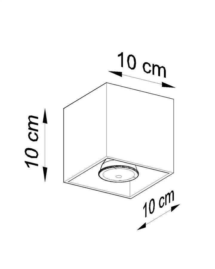 QUAD Anthracite Ceiling Light, Ceiling lamps, Livingroom ceiling lights