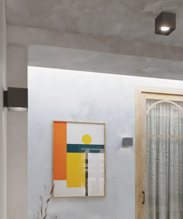 QUAD Anthracite Ceiling Light, Ceiling lamps, Livingroom ceiling lights