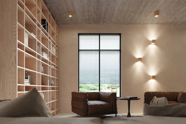 QUAD Natural Wood Ceiling Light, Ceiling lamps, Livingroom ceiling lights