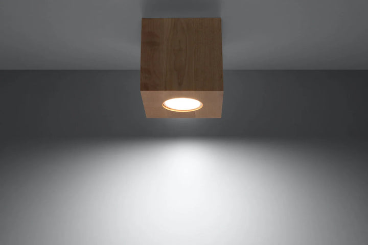 QUAD Natural Wood Ceiling Light, Ceiling lamps, Livingroom ceiling lights