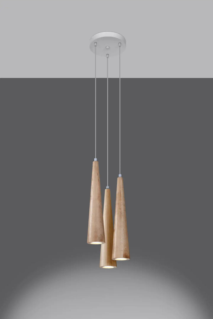 SULA Natural Wood Pendant Light, Kitchen island lights, Ceiling hanging lights