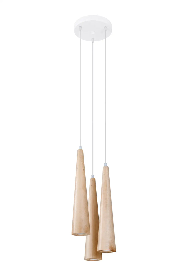SULA Natural Wood Pendant Light, Kitchen island lights, Ceiling hanging lights
