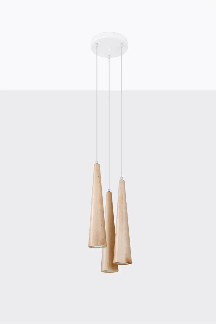SULA Natural Wood Pendant Light, Kitchen island lights, Ceiling hanging lights