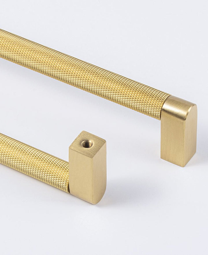 COLSS Knurled Solid Brass Kitchen & Cabinet Handle - Luxury Handles